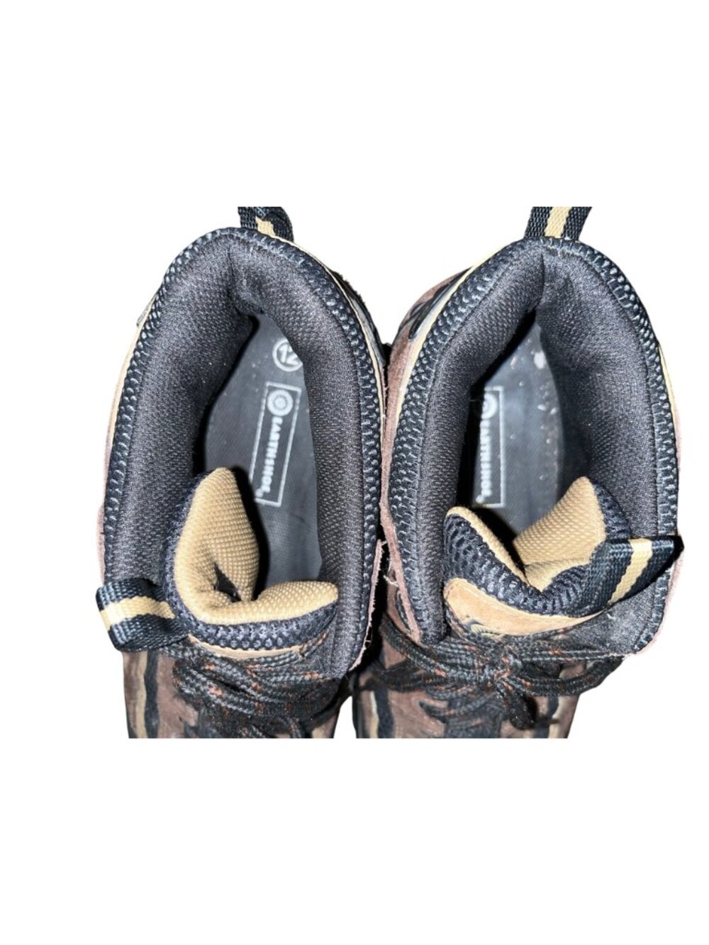 Earth Shoes Border Mens 12 Brown Black Leather Waterproof Hiking Boots 574976 Us - Picture 5 of 14
